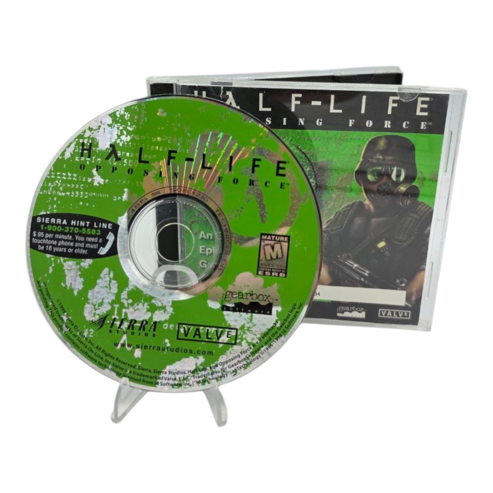 Half Life Opposing Force PC Game with Key Code Tested Sierra Valve 1999‎
